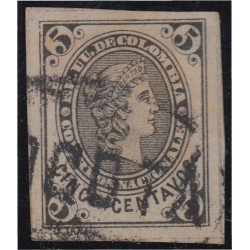 Colombia 67b 1881 Libertad  Liberty usado