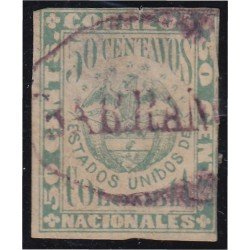 Colombia 57 1876/80 Escudo Shield usado