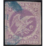 Colombia 54 1876/80 Libertad Cóndor Ave usado Colombia 54 1876/80 Libertad Cóndor Ave usado