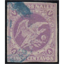 Colombia 54 1876/80 Libertad Cóndor Ave usado