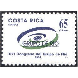 Costa Rica 706 2002 XVI Congreso de Jefes de Estado MNH