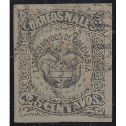 Colombia 53B 1870/79 Escudo Shield usado