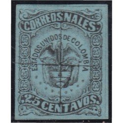 Colombia 53 1870/79 Escudo Shield usado