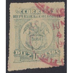 Colombia 130B 1902/04 Escudo Shield usado