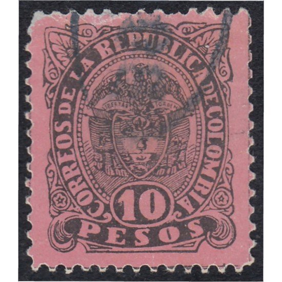 Colombia 93 1889 Escudo Shield usado Colombia 93 1889 Escudo Shield usado