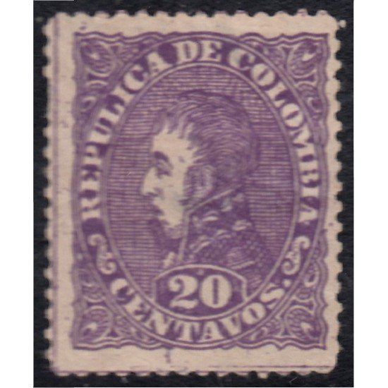Colombia 88Aa 1886 Político Antonio Nariño MH Colombia 88Aa 1886 Político Antonio Nariño MH