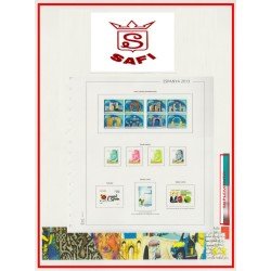 Safi Hojas España 2012 Ilustrado a color con protector Catalán Safi Hojas España 2012 Ilustrado a color con protector Catalán