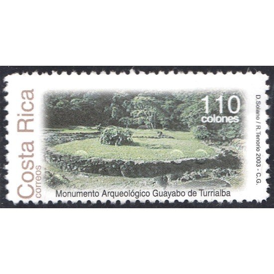 Costa Rica 747 2003 Arqueología Monumento Guayabo de Turrialba MNH Costa Rica 747 2003 Arqueología Monumento Guayabo de Turrialba MNH