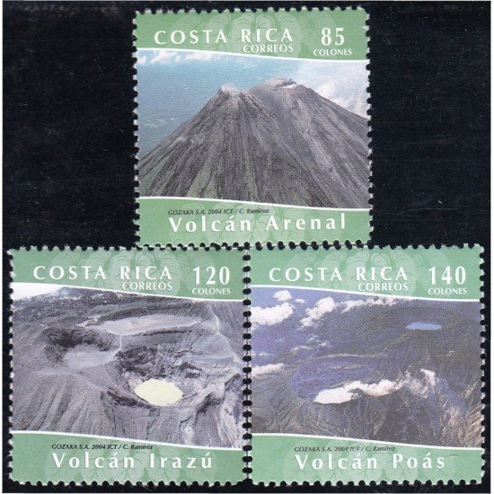 Costa Rica 752/54 2004 Volcanes MNH Costa Rica 752/54 2004 Volcanes MNH