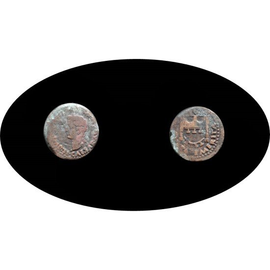 Moneda Imperio Romano 1 As 14 - 37 d.C. Tiberio