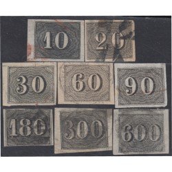 Brasil Brazil 11/18A 1850/66 Pequeñas cifras usados