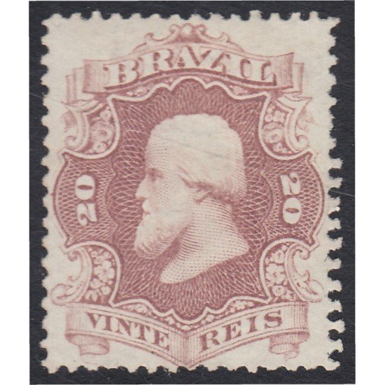 Brasil Brazil 24 1866 Emperador Pedro II sin goma Brasil Brazil 24 1866 Emperador Pedro II sin goma