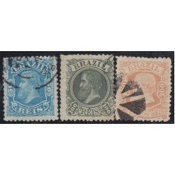 Brasil Brazil 48/50 1881 Emperador Pedro II usados Brasil Brazil 48/50 1881 Emperador Pedro II usados