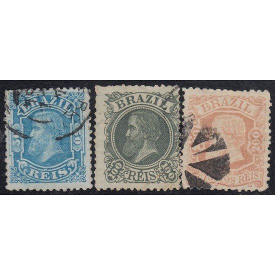 Brasil Brazil 48/50 1881 Emperador Pedro II usados Brasil Brazil 48/50 1881 Emperador Pedro II usados