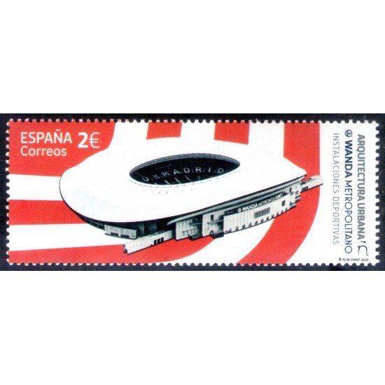España Spain 5432 2020 Arquitectura Urbana Wanda Metropolitano Madrid fútbol MNH España Spain 5432 2020 Arquitectura Urbana Wanda Metropolitano Madrid fútbol MNH