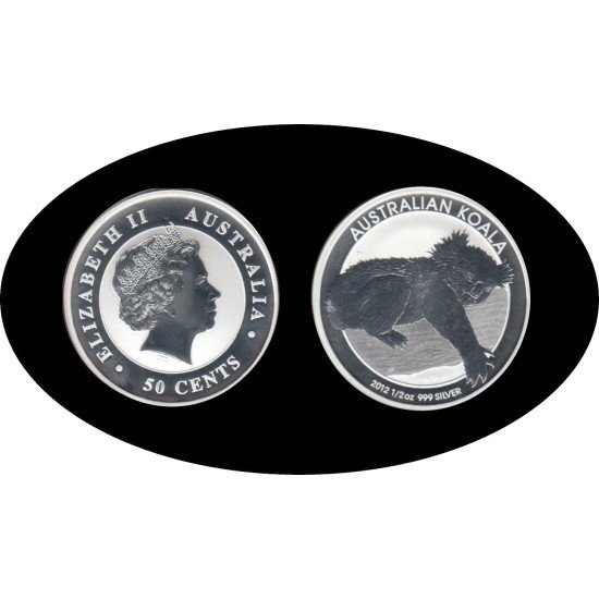 Australia 1/2 OZ onza 2012 Koala 50 Cents Plata Ag Australia 1/2 OZ onza 2012 Koala 50 Cents Plata Ag