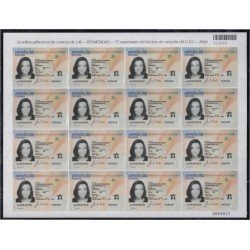 España Spain Minipliego 97b 2020 75 Aniversario del Decreto de creación del DNI