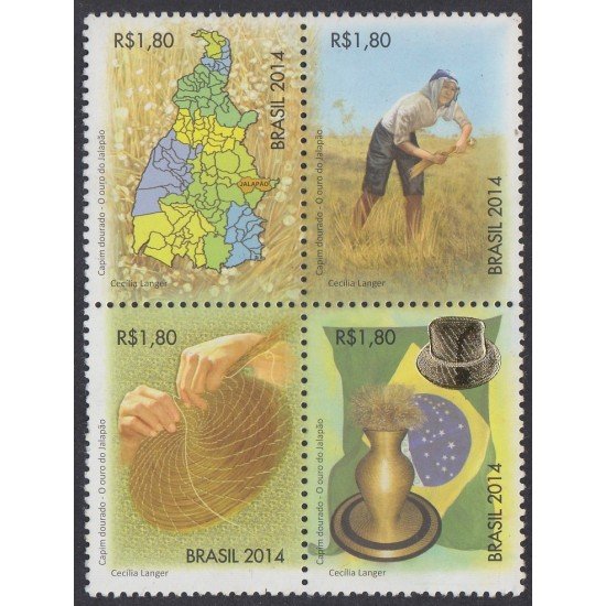 Brasil Brazil 3354/57 2014 Hierba dorada de Jalapão MNH