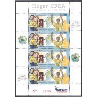 Costa Rica 883 2009 Minipliego Hogar CREA 25 Años MNH Costa Rica 883 2009 Minipliego Hogar CREA 25 Años MNH