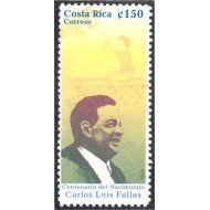 Costa Rica 884 2009 100º del Nacimiento de Carlos Luis Fallas MNH Costa Rica 884 2009 100º del Nacimiento de Carlos Luis Fallas MNH
