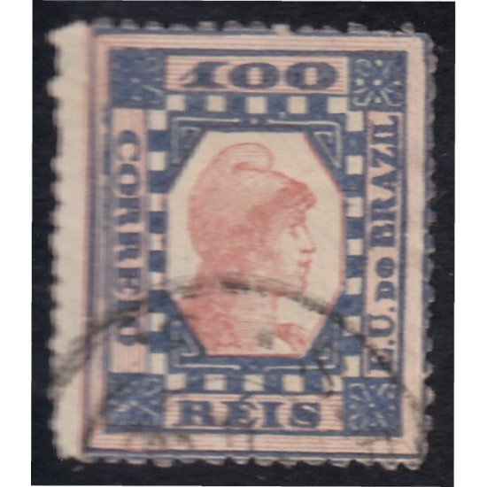 Brasil Brazil 77a 1891 Libertad Liberty usado