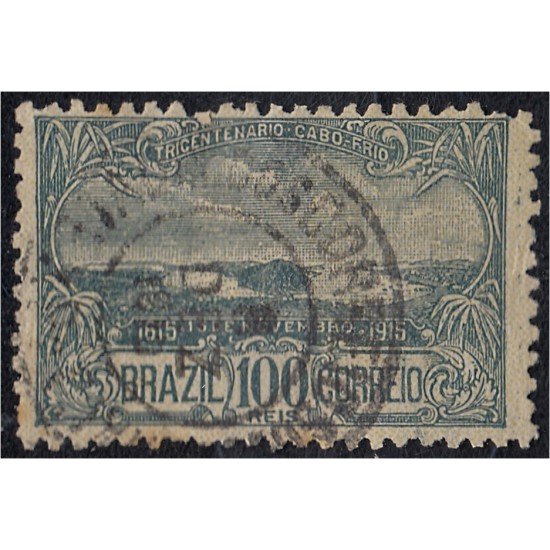 Brasil Brazil 147 1915 Tricentenario del descubrimiento de Cabo Frío usados Brasil Brazil 147 1915 Tricentenario del descubrimiento de Cabo Frío usados