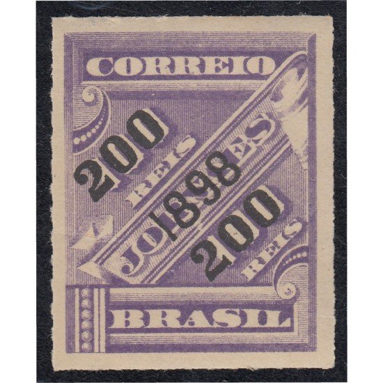 Brasil Brazil 92 1898 Sello de periódico de 1889 sobreimpreso MNH Brasil Brazil 92 1898 Sello de periódico de 1889 sobreimpreso MNH