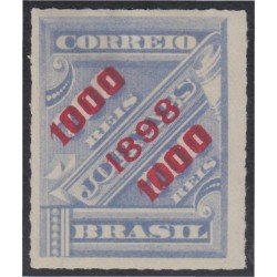 Brasil Brazil 98 1898 Sello de periódico de 1889 sobreimpreso MH