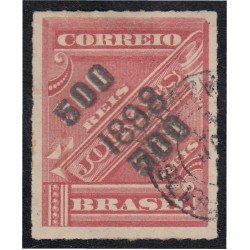 Brasil Brazil 94 1898 Sello de periódico de 1889 sobreimpreso usado