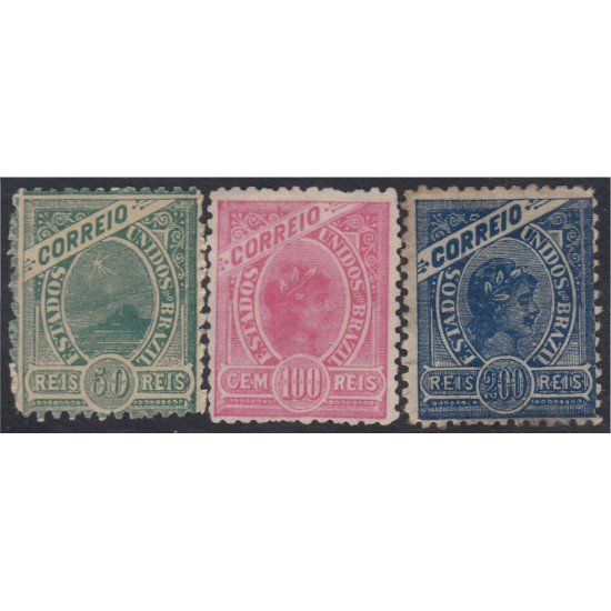 Brasil Brazil 116/18 1900 Libertad y Pan de azúcar MH Brasil Brazil 116/18 1900 Libertad y Pan de azúcar MH
