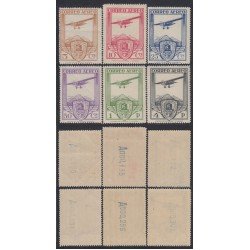 España Spain 483/88 1930  Ferrocarril Avión Plane Bristol MNH