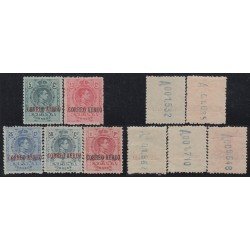 España Spain 292/96 1920 Alfonso XIII Medallón MNH