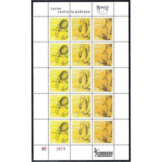 Costa Rica 776a/78a 2005 Minipliego Serie América UPAEP Lucha contra la pobreza MNH Costa Rica 776a/78a 2005 Minipliego Serie América UPAEP Lucha contra la pobreza MNH