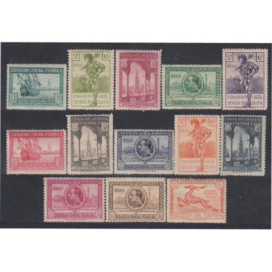 España Spain 434/47 1929 Pro Expo Sevilla y Barcelona MH España Spain 434/47 1929 Pro Expo Sevilla y Barcelona MH