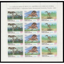 Guinea Ecuatorial 284/86 2002 Fauna prehistórica MNH