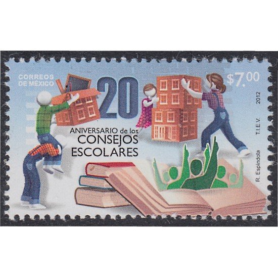 México 2703 2012 20 Aniversario de los Consejos de Escuelas MNH
