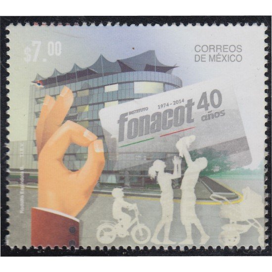 México 2822 2014 40 Aniversario de FONACOT MNH