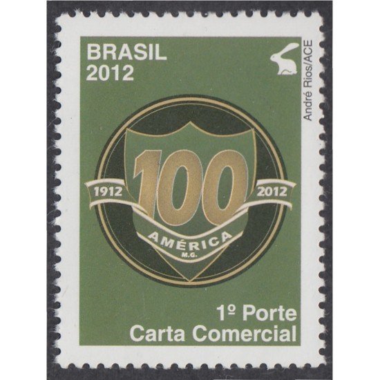 Brasil Brazil 3198 2012 Centenario del Club de Fútbol América MNH Brasil Brazil 3198 2012 Centenario del Club de Fútbol América MNH