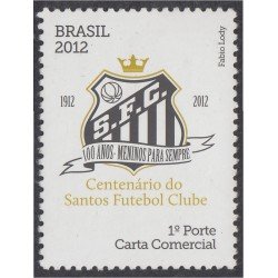 Brasil Brazil 3197 2012 Centenario del Club de Fútbol Santos MNH Brasil Brazil 3197 2012 Centenario del Club de Fútbol Santos MNH