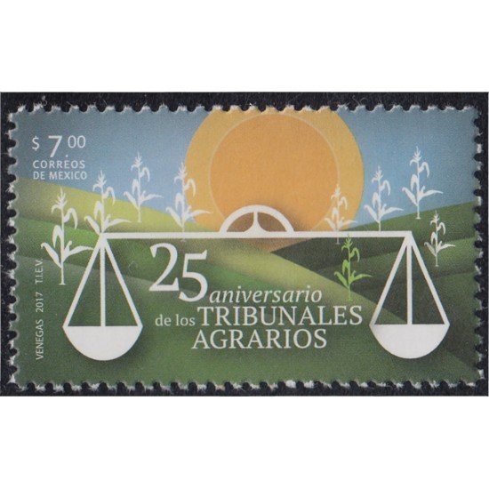 México 3046 2017 25º Aniversario de la fundación de los tribunales agrarios MNH