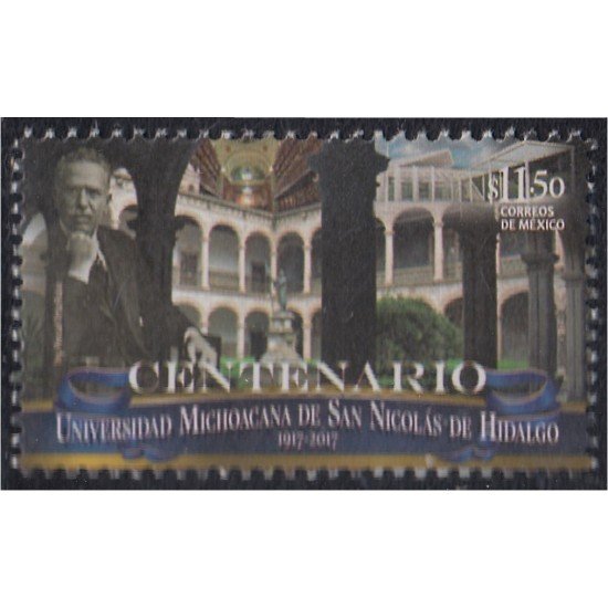 México 3041 2017 Centenario de la Universidad de Michoacán MNH
