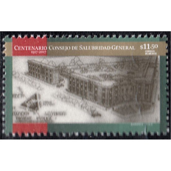 México 3035 2017 Centenario del consejo de salubridad General MNH