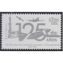México 2988 2016 125º Aniversario de la Secretaría de Comunicaciones y de Transporte MNH