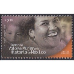 México 2975 2016 Valor a la mujer en la Historia de México MNH