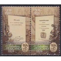 México 2936/37 2015 Constitución de 1824 de México MNH