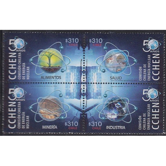 Chile 2053/56 2015 50 Años de la Comisión de Energía Nuclear MNH Chile 2053/56 2015 50 Años de la Comisión de Energía Nuclear MNH