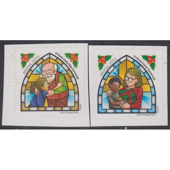 Brasil Brazil 3455/56 2015 Navidad Chritsmas MNH