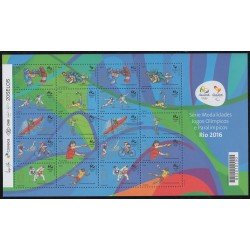 Brasil Brazil 3429/48 2015 Juegos Olímpicos y Paralímpicos MNH