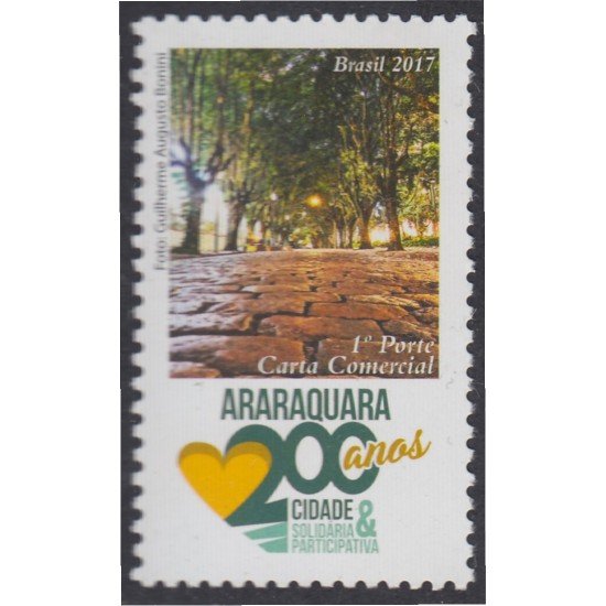 Brasil Brazil 3637 2017 200 Años de Araraquara MNH