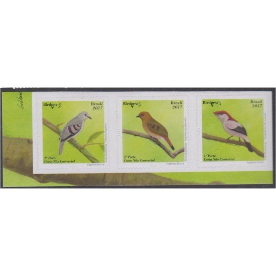 Brasil Brazil 3630/32 2017 Aves brasileñas MNH Brasil Brazil 3630/32 2017 Aves brasileñas MNH